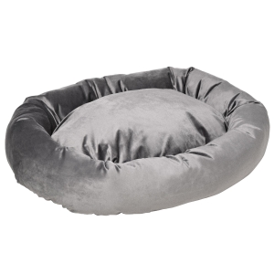 Lit pour chien chat orthopédique housse lavable amovible gris