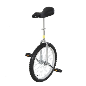 Homcom Monocycle Cirque et Jonglage 20 pouces Noir 50 x 18 x 50 cm