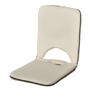 HOMCOM Five-Position Padded Floor Seat - Beige