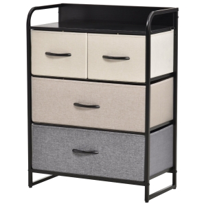 Commode meuble de rangement 4 tiroirs 58 x 29 x 78,5 cm