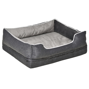 Lit panier pour chien orthopédique gris