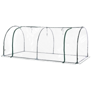 Outsunny PVC Transparent Greenhouse, Steel Frame, S size