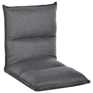 HOMCOM Foldable Padded Sofa with Adjustable Backrest Thick Seat Cushion Lazy Lounge