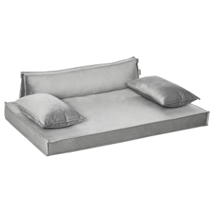 PawHut Cuccia per Cani e Gatti da Interni con Cuscini Rimovibili e Lavabili, Lettino per Cani Imbottito, 99x71x28cm, Grigio