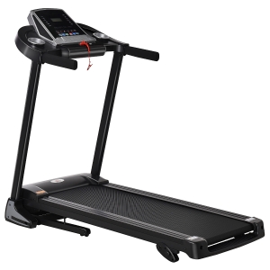 HOMCOM Tapis Roulant Elettrico Pieghevole con Display LED e 12 Programmi - Nero