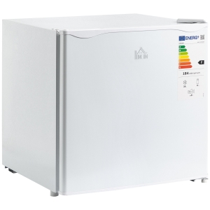 HOMCOM Mini Congelatore 35L con Ripiano Removibile e Porta Reversibile, 47x44.2x48.8cm, Bianco