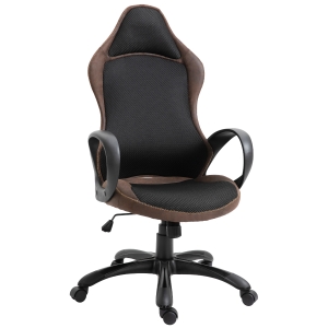 Vinsetto Sedia da Gaming Altezza Regolabile e Dondolamento, Girevole 360°