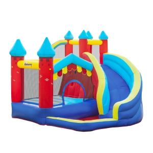 Outsunny Hüpfburg für Kinder mit Gebläse 290 cm x 270 cm x 230 cm