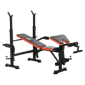 HOMCOM Steel Multi-Function Adjustable Weight Training Bench Gym Fitness Lifting Bench