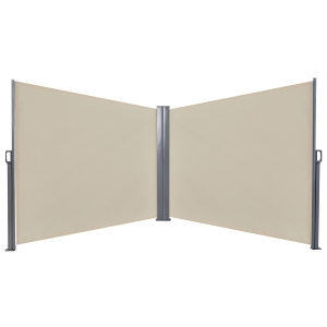 Outsunny 6m x 1.6m Pull-Out Polyester Cloth Patio Side Awning Beige