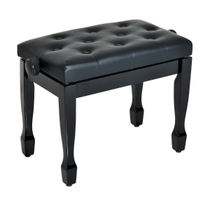 HOMCOM Banquette pour Piano en Similicuir Noir