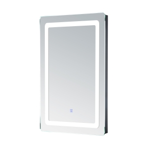 HOMCOM Miroir de Salle de Bain avec Éclairage LED
