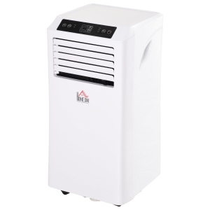 HOMCOM 557W Mobile ABS Plastic Air Conditioner w/ Remote Control White