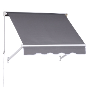 Outsunny Store Banne Manuel Gris 122 x 70 cm
