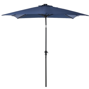 Parasol lumineux LED rectangulaire inclinable dim. 2,68L x 2,05l x 2,48H m