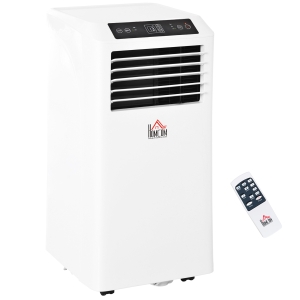 HOMCOM 10000BTU Portable ABS Air Conditioner w/ Remote Control White