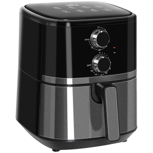 HOMCOM Air Fryer 1500W 4.5L Air Fryers Oven w/ Rapid Air Circulation and Timer Black