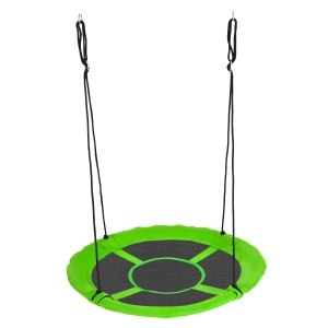 Balançoire nid d'oiseau ronde Ø 110 cm vert