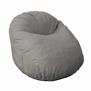 HOMCOM zitzak opblaasbare sofa vloer fauteuil gewatteerd zitkussen met 2 zijvakken wasbaar voor woonkamer ligstoel slaapkamer polyester stof schuimvulling donkergrijs Ø 115 x 71 cm