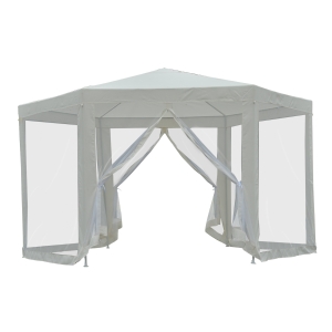 Outsunny PAWILON NAMIOT OGRODOWY 3,9 x 3,9m kremowy