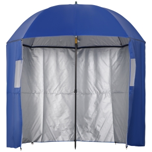 Outsunny Sonnenschirm mit Seitenwänden, neigbar, Grün, Metall+Polyester, 2 x 2,2 m