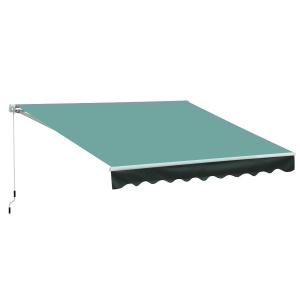 Outsunny Copertina de Soare pentru Exterior, din Aluminiu si Poliester, 295x250cm, Verde
