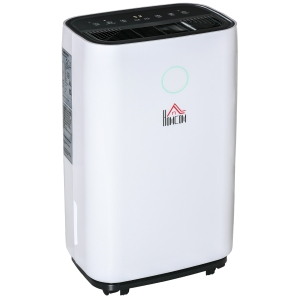 HOMCOM luchtontvochtiger 4000 ml voor 16-20 ㎡ kamers wit 33,5 x 23 x 57 cm