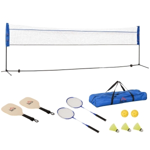 HOMCOM Badmintonnetz 510 cm x 102 cm x 155 cm Inkl. Transporttasche