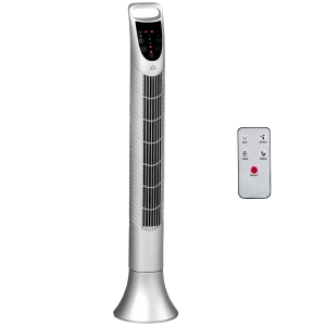 HOMCOM Tower Fan 3 Speed 3 Mode 7.5h Timer 70° Oscillation LED Panel Remote Controller