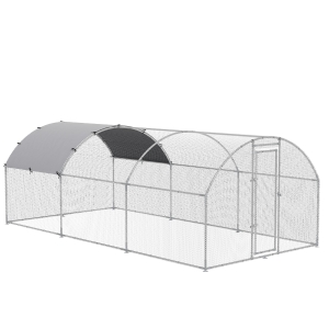 PawHut Kurnik Outdoor Kojec Klatka dla kurczaka 280x570x197cm Stal cynkowa