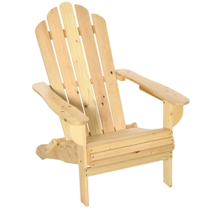 Fauteuil de jardin Adirondack pliable bois sapin
