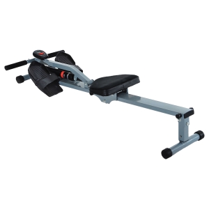 HOMCOM Máquina de Remo Ajustable con Pantalla LCD para Fitness y Ejercicios de Musculación o Resistencia para Gimnasio Casa Carga 100KG