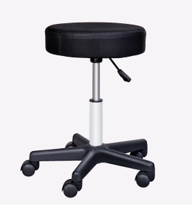 HOMCOM Tabouret à Roulettes en revêtement synthétique