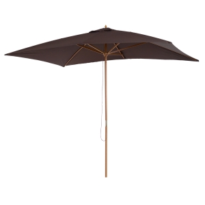 Outsunny Parasol en Jardin Bambou Marron 2 x 3 x 2,45 m