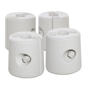Outsunny 4 x Gewichte Pavillon Standfuß Standsicherung Partyzelt Befüllung mit Wasser/Sand PE ∅24xH25cm