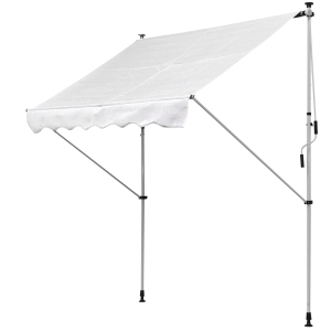 Outsunny Store Banne Manuel Blanc 2 x 1,5 m
