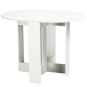 HOMCOM Esstisch Weiß 104 cm x 76 cm x 73,7 cm