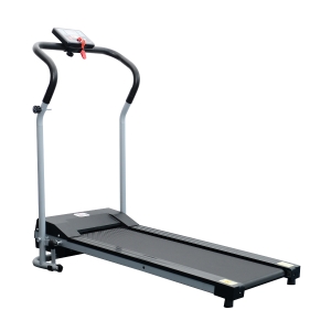 HOMCOM Tapis Roulant Elettrico e tapirulan salvaspazio Pieghevole con Schermo LCD Motore 500W Velocità 10km/h