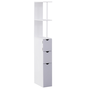 HOMCOM Bathroom Storage Cupboard,15Wx31.5Dx34H cm-White