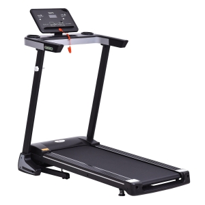 Homcom Tapis Roulant Elettrico Miglior Tapirulan Salvapazio Pieghevole 1-12km/h Motore 500W Schermo LCD Nero