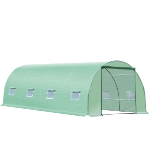 Outsunny 6 x 3 x 2m Walk-in Outdoor Garden Greenhouse Polytunnel with Door and Windows