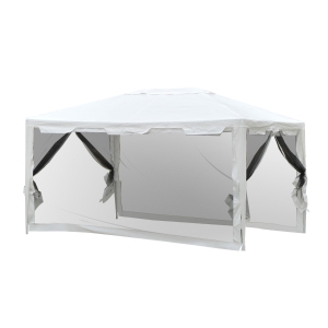 Tuinpaviljoen paviljoen partytent partytent tuintent met muggengaas zwart