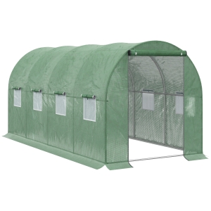 Outsunny kas in tunneldesign groen 4 x 2 m