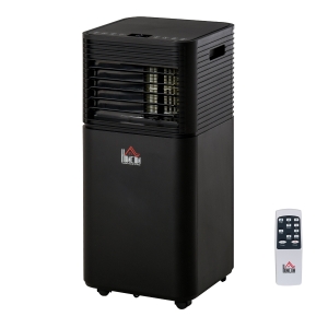 HOMCOM 785W Portable Air Conditioner 4-IN-1 Modes LED Display 24 Timer Home Office Black