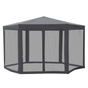 Outsunny Gartenpavillon 390 cm x 390 cm x 250 cm