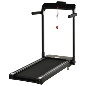 HOMCOM Tapis électrique de course pliable 1-12 Km/h 600 W écran LED multifonction 12 programmes noir