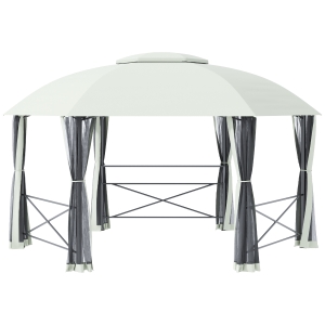 Outsunny Pavillon Dieser 4 x 4 m Zweistöckiges Dach