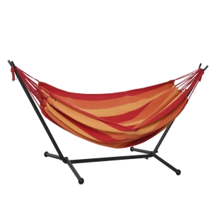 Outsunny Hamac de jardin 1 place avec support et sac transport