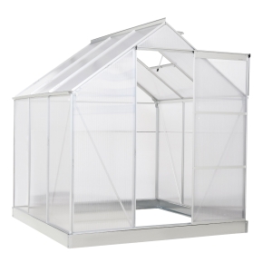 Outsunny Aluminium Gewächshaus 193 cm x 187 cm x 205 cm