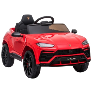 HOMCOM Kinderfahrzeug Elektroauto Sicherheitsgurt Fernbedienung MP3 3–6 Jahre PP Rot 102 x 65,4 x 52,6 cm